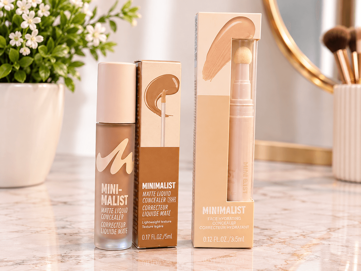 Corrector líquido mate Miniso Minimalist tono 109